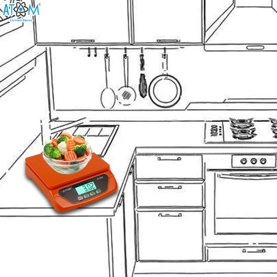Atom 30KG Kitchen Weight Machine Weighing Scale