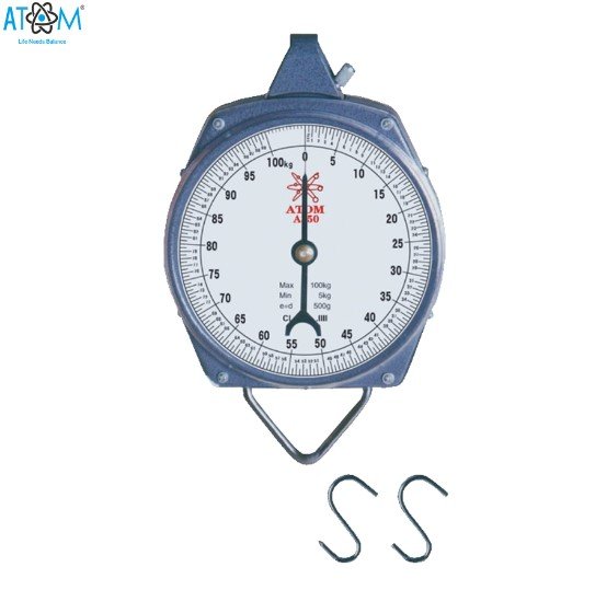 Atom Analog Hanging Scale 100Kg Weight Machine Weighing Scale